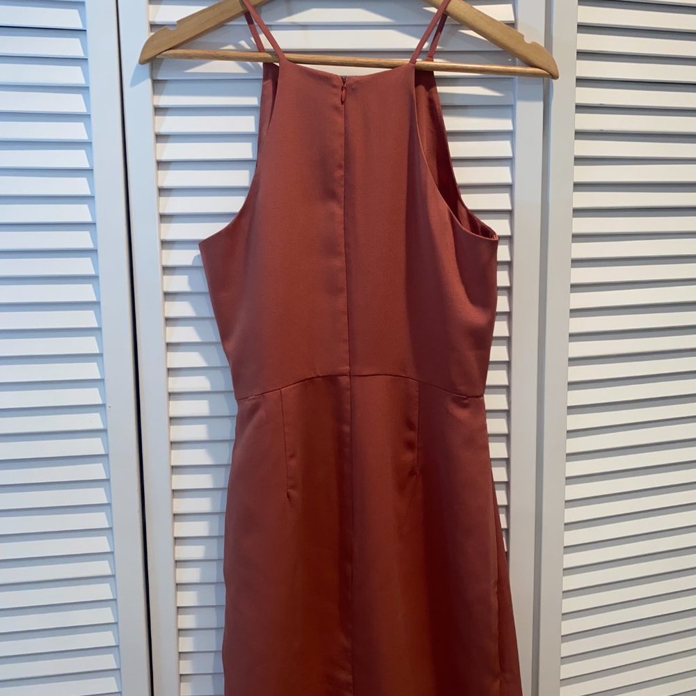 Halter Top Dress With Rouched Side - Picture 3 of 6